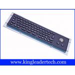 66 Keys Black Metal Keyboard Aluminum Alloy Back Panel With Optical Trackball