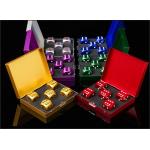 Portable Round 16mm Color Metal Dice Set Creative Leisure Aluminum Alloy Dice for sale