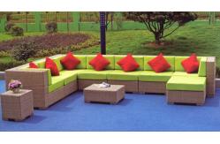 China 10pcs rattan big sofa set   supplier