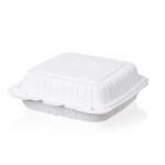 9''X9''X2.8'' Plastic Food Packing Box 38oz 1050ml Microwavable Lunch Containers for sale