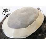 Natual Looking Toupee Hair Replacement System / Mens Human Hair Pieces for sale