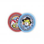 Full Embroidered Hat Patches Merrowed Border Ironing Backing For Caps for sale