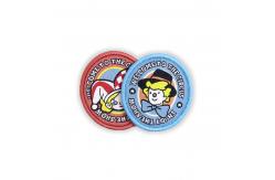 China Full Embroidered Hat Patches Merrowed Border Ironing Backing For Caps supplier