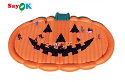 China Customized Outdoor Inflatable Pumpkin Jumping Pad For Kids supplier