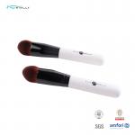 Aluminium Ferrule Synthetic Hair Makeup Brush Wooden Handle for sale