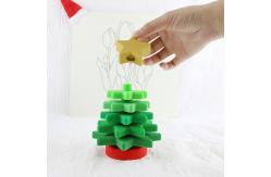 China Babe Soft Silicone Stacking Rings Blocks With Christmas Tree Shape supplier