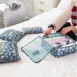 6 Pieces Polyester Travel Laundry Bag For Shoes Clothes