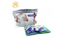 China 80 Microns Resealable Garment Packaging Bag Frosted Zipper Bags For Clothes SGS supplier