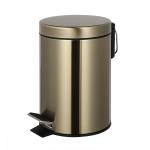 Structure Foot Pedal Trash Bin Household Round Metal Stainless Steel 3L 5L 12L 20L 30L for sale