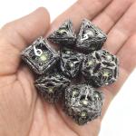 Polyhedral Dice Edge Resin  Gemstone Translucent  Hand Carved Durable For Savage World for sale