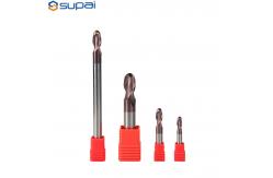China Solid Carbide Cutting Tool HRC45 Ball Nose End Mill supplier