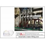 Stable Running Bottle Filling Line Cosmetic Cream Filling Machine With Capping