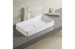 China Narrow Bathroom Sink 24 Inch 700mm Countertop Basin Large Outdoor Vessel supplier