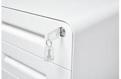 China Rounded Corners 2 Drawers Steel Mobile Pedestal File Cabinet supplier