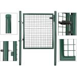 Round Post Pvc Coated 1.8*1m Metal Garden Fence Gate for sale