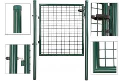 China Round Post Pvc Coated 1.8*1m Metal Garden Fence Gate supplier