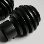Paint Treatment Aluminum Alloy Adjustable Curtain Rod Knobs for sale
