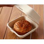 Eco-friendly Biodegradable Burger Box Wholesale Custom Sugarcane Clam Box Fast Food Takeaway Box for sale