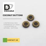 16L 4 Holes Coconut Buttons For Clothing Large Size With Edge for sale
