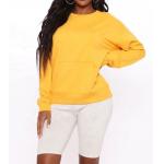 Crew Neck Dropped Shoulders Sleeve Oversize Blank Plain Colored Sweatshirts For Women for sale