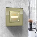 Hotel  Modbus Wall Switch , Smart Home Wall Control Panel Tempered Glass for sale