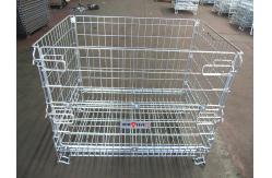 China High Visibility Industrial Wire Container  Electrozinc Plated Finish supplier