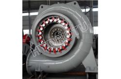 China High Efficiency Four Fulcrum Francis Hydro Turbine 1200 KW with Horizontal Shaft coupling supplier