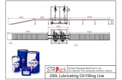 China 200L Lubricating Oil Lotion Bottle Filling Machine Automatic High Performance supplier