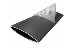 China Custom Building Facade Extruded Aerofoil Fins Aluminum Profile Louvers Blade supplier