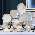Medium Ceramic Dinnerware Set For Home Restaurant Use Classic Look for sale