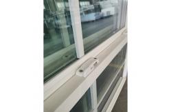 China Aluminium Vertical UPVC Single Hung Window Grill Design For Ranch Home supplier