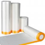 Lightweight Pre Taped Film Automotive Masking Film For Car Painting for sale