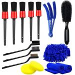 14PCS Car Auto Detailing Brush Set Motorcycle Cleaning ‎‎7.09in for sale