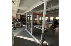 China Thermal Break Alumimum Sliding Glass Door Manual Roller Shutter Double Tempered Glass supplier
