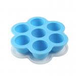 Round Silicone Ice Mold 7 Cavities Baby Silicone Food Mould 21*21*5CM