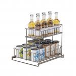 Multifunctional Kitchen Storage Basket Under Sink Organizer Sliding Storage Basket for sale