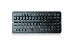 China Embedded Silicone Industrial Keyboard With Blue Trackpoint And Carbon-On-Gold Switches supplier