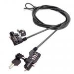 4 Digital Adjustable Security Cable Lock Combination Notebook Anti theft Lock