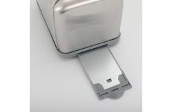China 900W 120V Brushed Silver Stainless Steel Toaster Mechanical Timer Control supplier