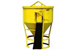 China 1000L 1m3 Concrete Skip 2m3 Concrete Column Skip With Rubber Hose supplier