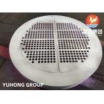 ASTM A182 F304 Stainless Steel Heat Exchanger Tubesheet ورقة أنبوبية