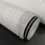 10 254mm 1.2m3/H Disposable Polypropylene Pleated Membrane Filter Cartridge for sale