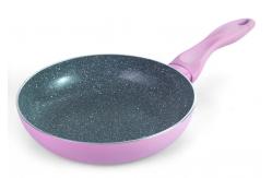 China 2mm APEO Free 4lay Marble Coating Non Stick Frying Pans supplier