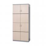 Wooden Office Bookcase Glass Door Document File Book Cabinet