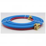 EPDM Rubber Oxy / Acet Twin Welding Hose With Fittings Red And Blue for sale