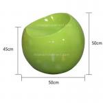 Fiberglass Apple-Shaped Ball Chair – Seating for Mall Leisure Areas