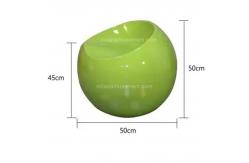 China Fiberglass Apple-Shaped Ball Chair – Seating for Mall Leisure Areas supplier