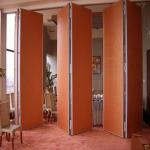 Sliding Folding Partition Walls Melamine Movable Wooden Partition Wall For Banquet for sale