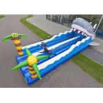 Two Lanes Inflatable Bungee Run , Inflatable Amusement Park For Children