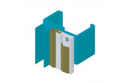 China Bottom Aluminium Door Seal With Rubber Strip 1000mm Length supplier